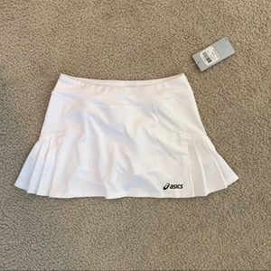 *new with tags*asics white tennis skirt